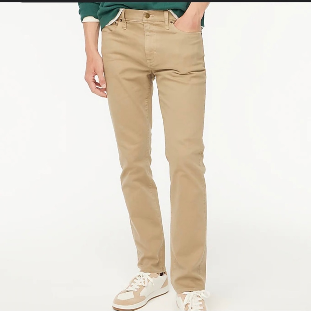 J Crew Vintage Slim-fit garment-dyed five-pocket pant